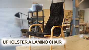 Youtube, how to reupholster a lamino chair